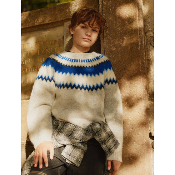 MOLO Baes Nordic Blue Sweater