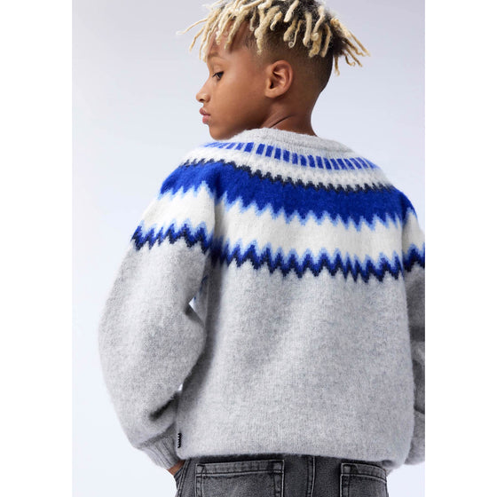 MOLO Baes Nordic Blue Sweater