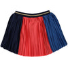 Colorblock Pleated Skirt  - 70% OFF FINAL SALE