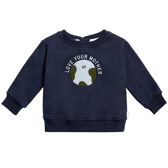 MON COEUR Love Your Mother Earth Baby Sweatshirt