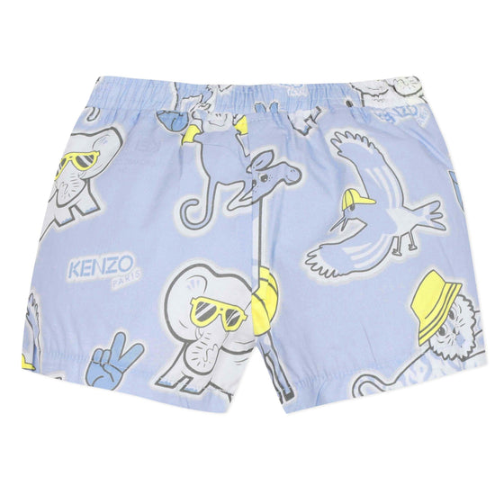Elephant Print Baby Shorts