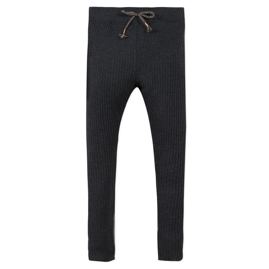 3 POMMES Charcoal Grey Knit Leggings