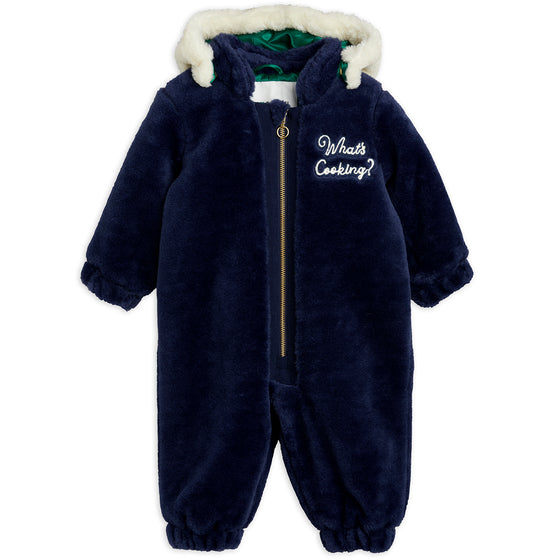 What's Cooking Faux Fur Baby Jumpsuit