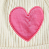 Heart Knit Pompom Hat