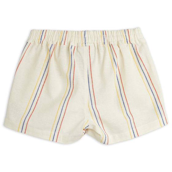 Organic Cotton & Linen Striped Shorts