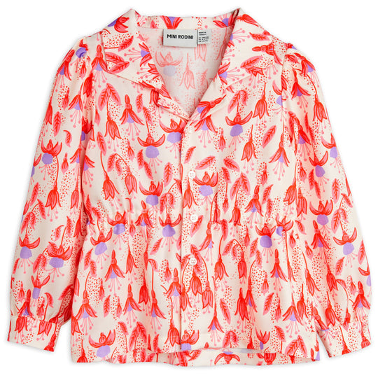 MINI RODINI Fuchsia Woven Blouse