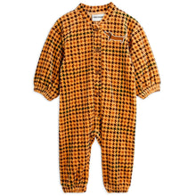  Puppytooth Velour Baby Jumpsuit