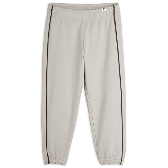 MINI RODINI Plain Piping Sweatpants - Grey