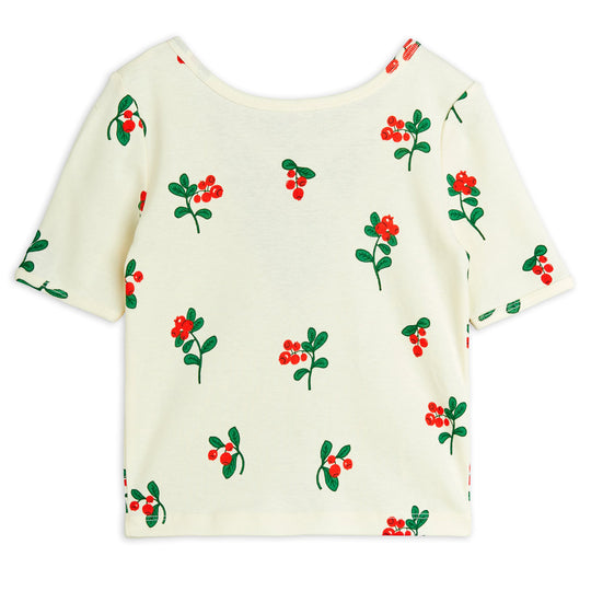MINI RODINI Lingonberries Ballet Tee - Offwhite