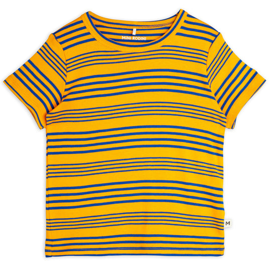 MINI RODINI Sunshine Stripe T-shirt - Yellow