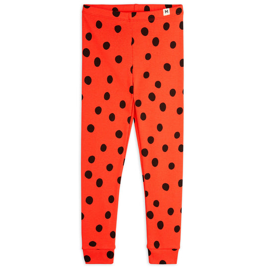 MINI RODINI Polka Dots Leggings - Red