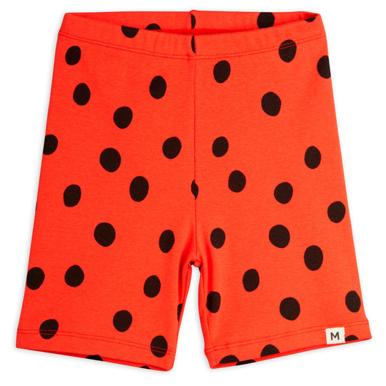 MINI RODINI Polka Dots Bike Shorts - Red