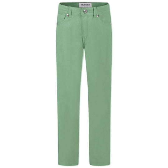 TRUSSARDI Aluci Cotton Trousers - Laurel