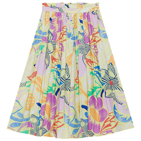 Brisali Charleston Floral Midi Skirt  - FINAL SALE