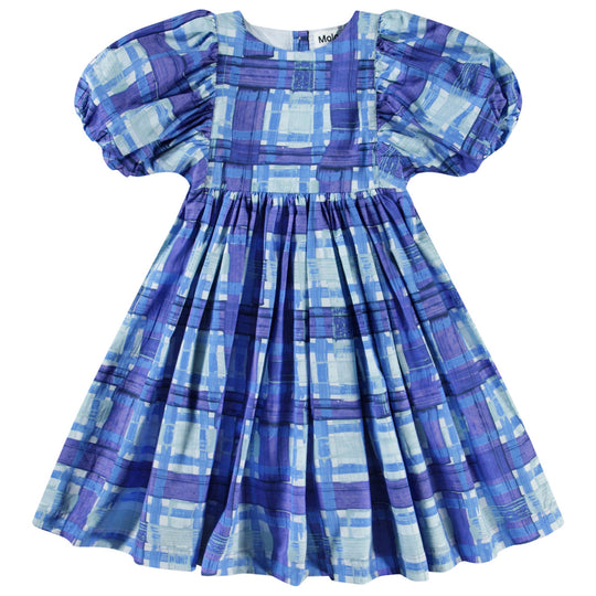 MOLO Calyita Blue Checks Dress