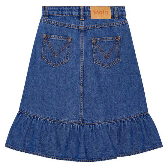 Belinda Mid-Blue Denim Skirt