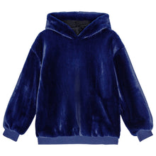  MOLO Maureen Vibrant Blue Fuzzy Hoodie