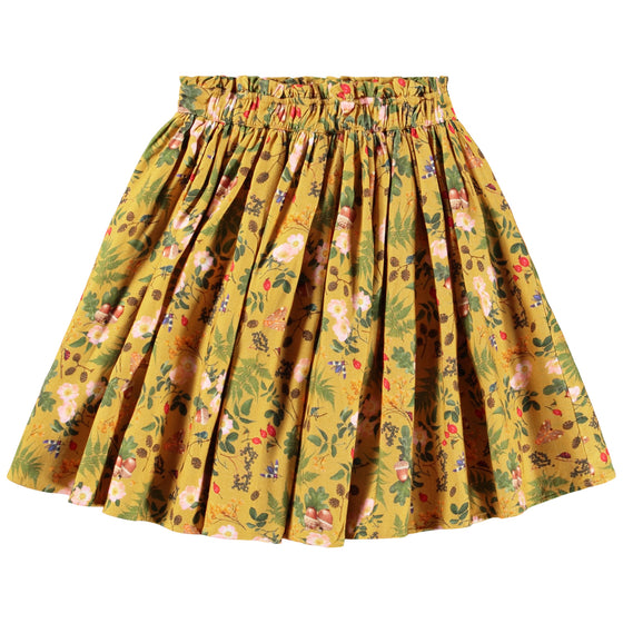 MOLO Bev Cottage Foraging Yellow Knee Skirt