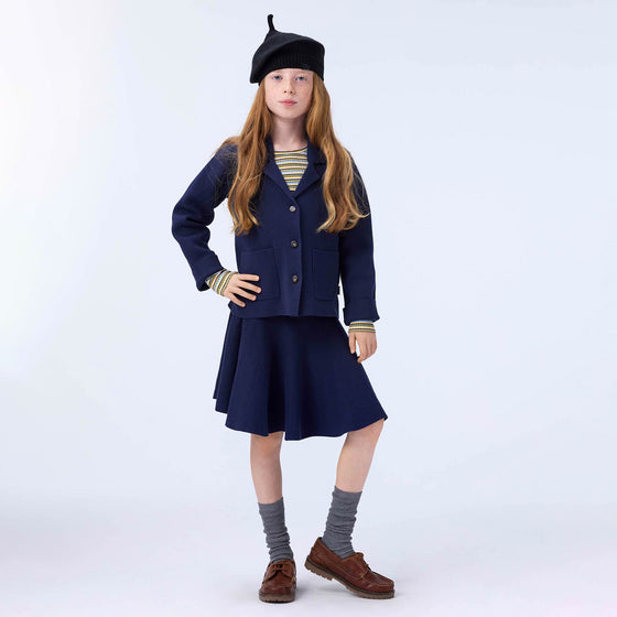 MOLO Barbro Galaxy Blue Knee Skirt