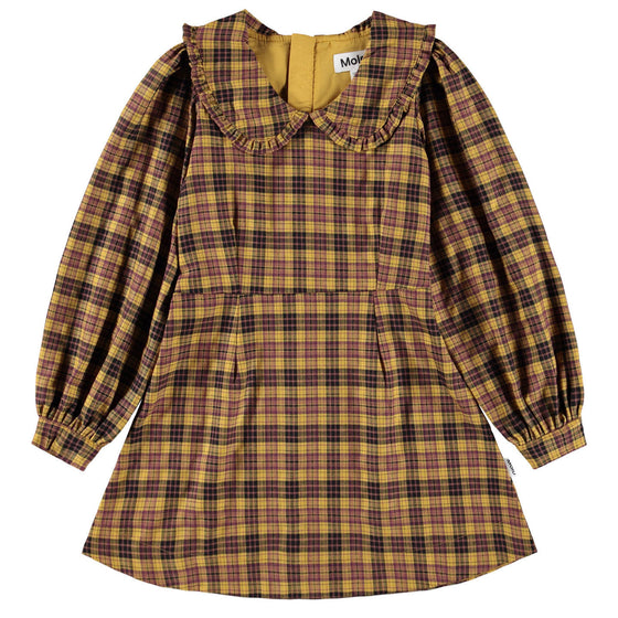 MOLO Candice Highland Check Yellow Dress