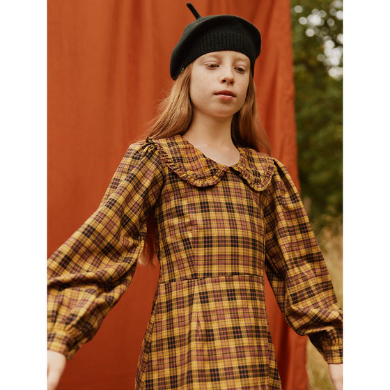 MOLO Candice Highland Check Yellow Dress