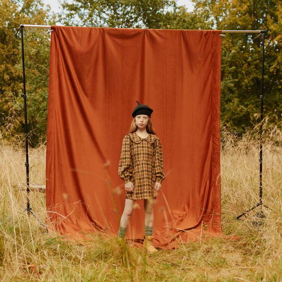 MOLO Candice Highland Check Yellow Dress