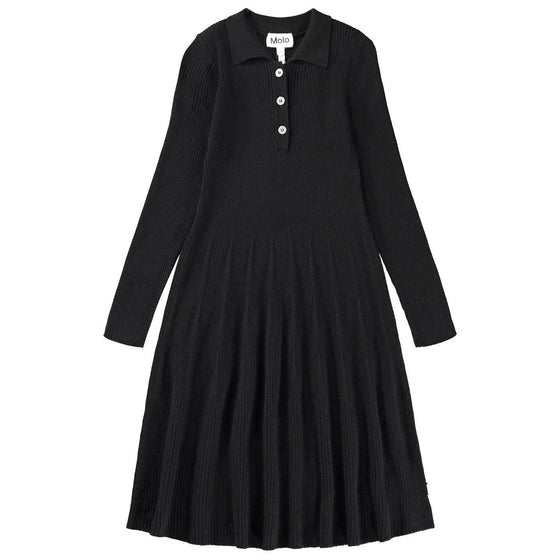 MOLO Cecilia Soft Knit Black Dress