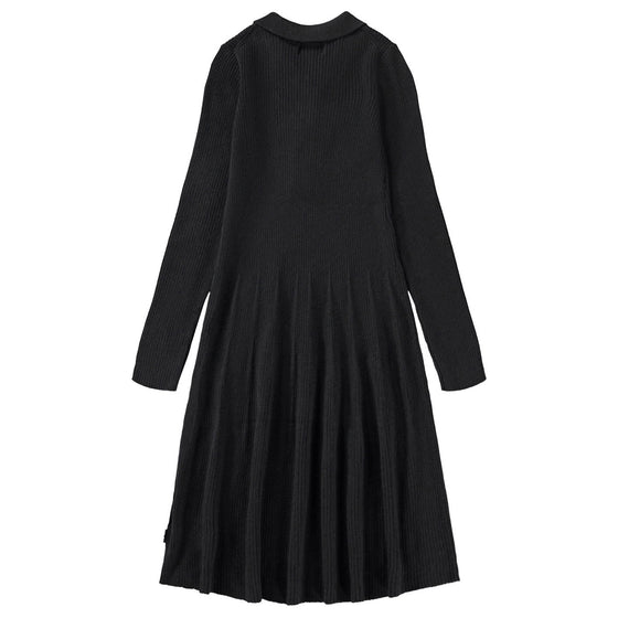 MOLO Cecilia Soft Knit Black Dress