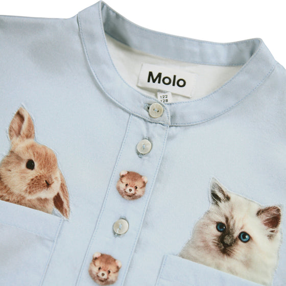 MOLO Clara Pocket Pets Blue Dress