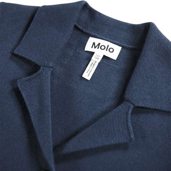 MOLO Gabriela Galaxy Blue Blazer Sweater