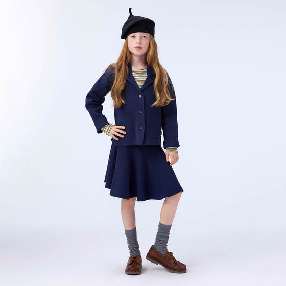 MOLO Gabriela Galaxy Blue Blazer Sweater