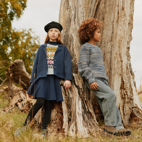 MOLO Gabriela Galaxy Blue Blazer Sweater