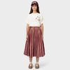 MOLO Britney Skirt - Berry Stripe