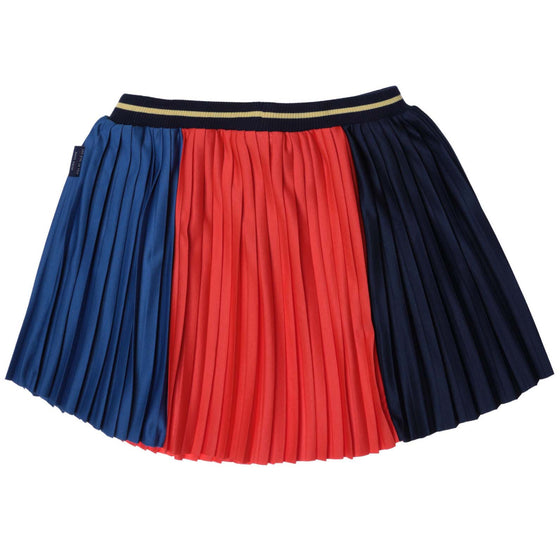 Colorblock Pleated Skirt  - 70% OFF FINAL SALE