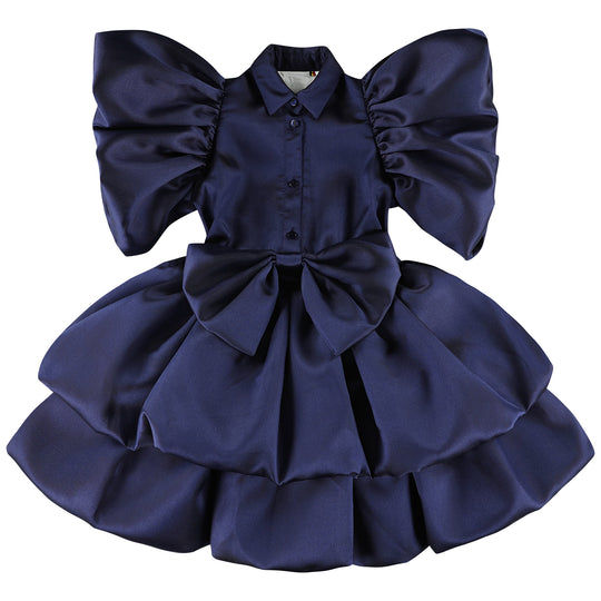 CAROLINE BOSMANS Big Bow Gloss Dress