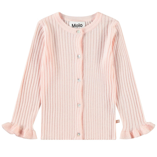 MOLO Gavi Charlotte Pink Ruffle Cardigan