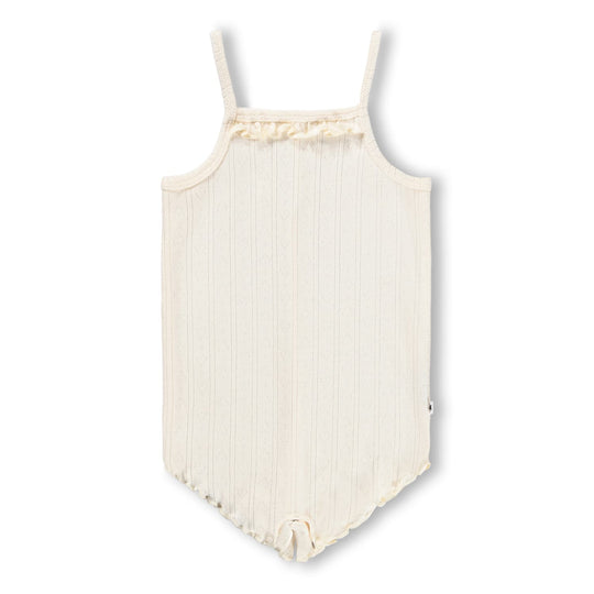 MOLO Florie Organic Pointelle Bodysuit - Pearled Ivory