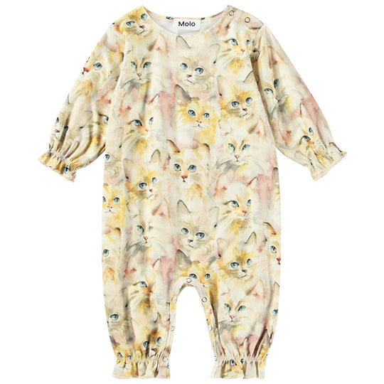 MOLO Florina Aquarelle Cats Romper