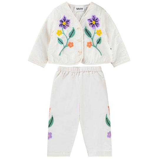 MOLO Happy Meadow White Jacket and Pants Set