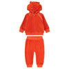 MOLO Retro Velour Rising Red Baby Set