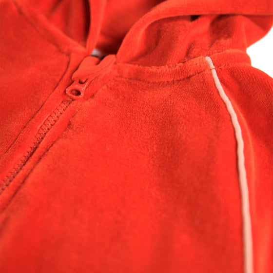 MOLO Retro Velour Rising Red Baby Set