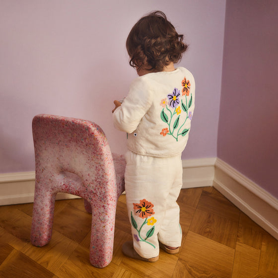 MOLO Happy Meadow White Jacket and Pants Set