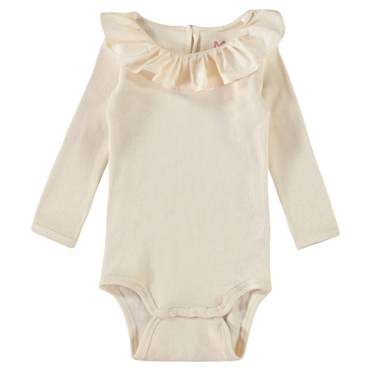 MOLO Faye Buttercream Ruffle Bodysuit