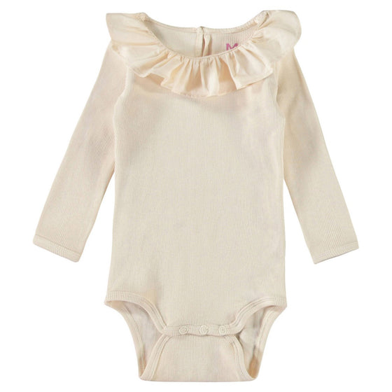 MOLO Faye Buttercream Ruffle Bodysuit