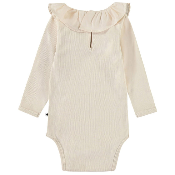 MOLO Faye Buttercream Ruffle Bodysuit