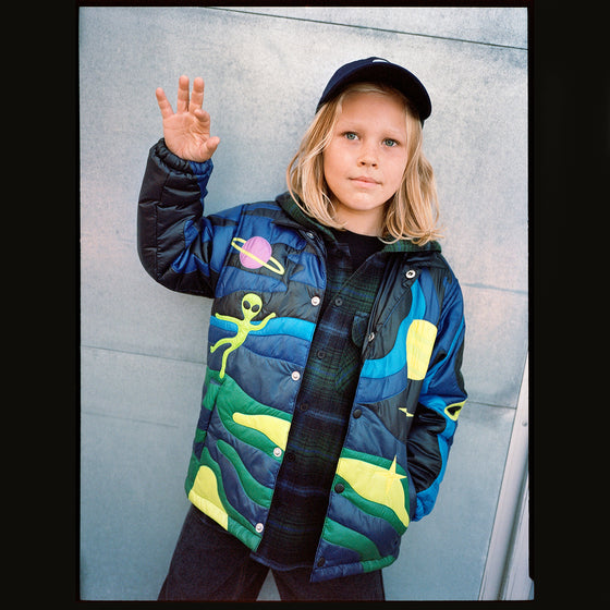MOLO Haraldur Space Quilt Blue Jacket