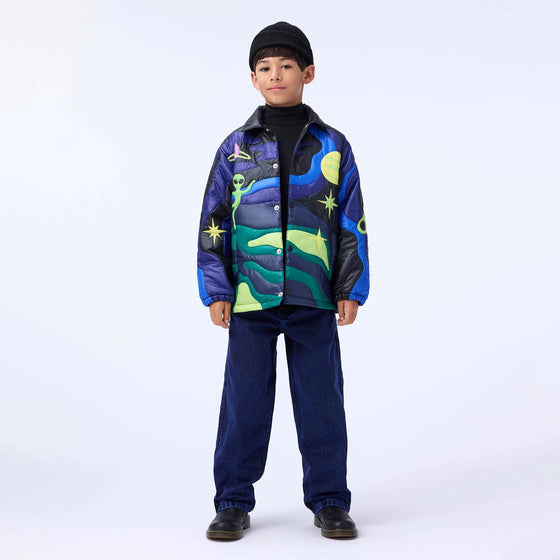 MOLO Haraldur Space Quilt Blue Jacket