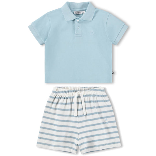 MOLO Ease Polo Baby Set - Stream