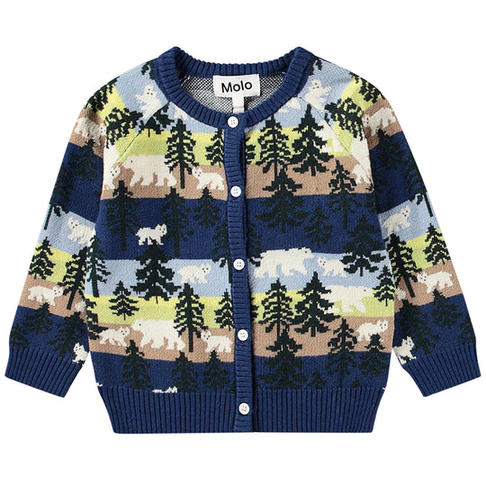 MOLO Brody Forest Bears Cardigan