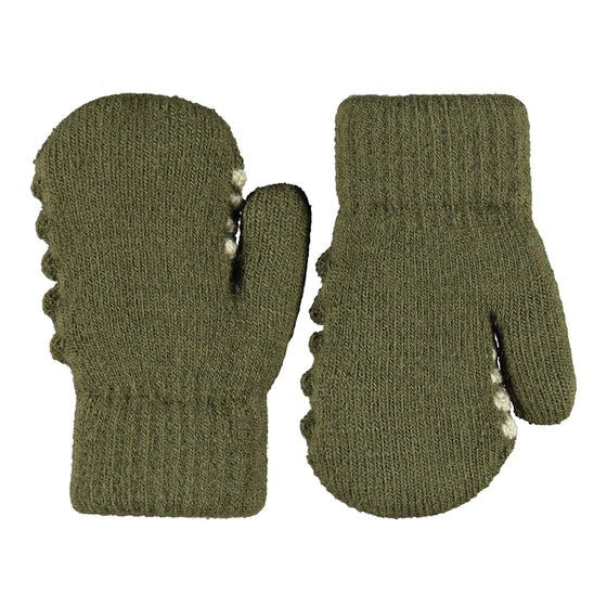 MOLO Kenau Bark Green Dino Mittens
